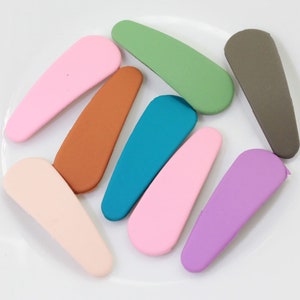 Summer Light Color Fashion Plastic Snap Hair Clip Barrettes For Hiar Accessories