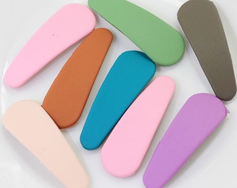 Pasadores de plástico con broches para el pelo, de color claro y a la moda, para verano, accesorios para el pelo.