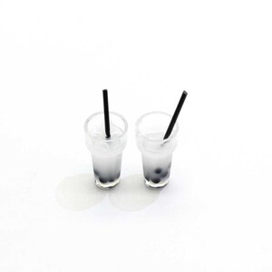 Boba Slime Charms Resin Cute Bubble Milk Tea Cup Miniature Kit DIY Decor For Fluffy Clear Crunchy Slime In Stock 1