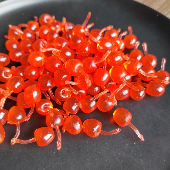 3D Simulation Food Fake Cherries Miniature DIY Decorative Craft