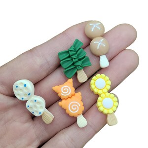Voedsel Model Oden Hars Voedsel Cabochons Miniatuur Scrapbooking Materiaal Versiering Plaksteen Diy Accessoires Decoratie