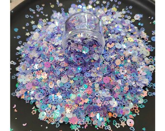 Paillettes glitterate di forme assortite da 3-10 mm per decorazioni fai da te per unghie, decorazioni per matrimoni e coriandoli
