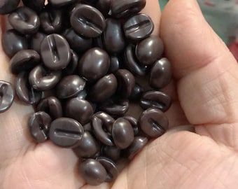 12mm Resin Imitation Food Coffee Beans Flatback Jewelry Cabochons Slime Charms Beverages Jewelry Makings Handmade DIY Gifts
