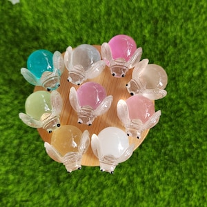 Bonito Resina Mini Fluorescente Vaga-lume Inseto Miniatura Figura Ornamento Minúsculo para Jardim de Fadas Micro Paisagem Decoração em Vaso
