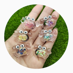 Pingente luminoso 3D de mini animais marinhos, polvo, golfinho, caranguejo, água-viva, que brilha no escuro para pulseira, chaveiro, bolsa feminina, pingentes