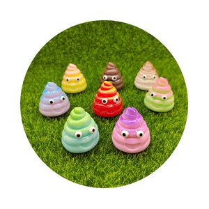 31mm Mini Poops Casa delle bambole in miniatura Decorazione da giardino fatato Artigianato in resina per piante domestiche Decorazione bonsai