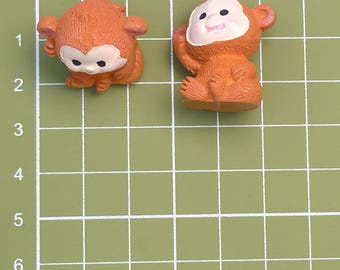Mini Animals Figurines Resin Monkey Miniature Figurines for Fairy