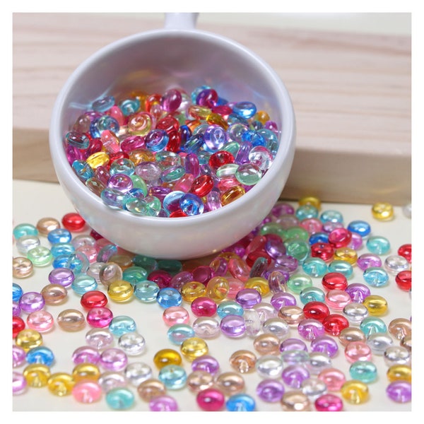 Perles colorées d'additif de vase de 7mm tout pour le vase de décoration accessoires fournitures vase arts artisanat bricolage fabrication de jouets kit