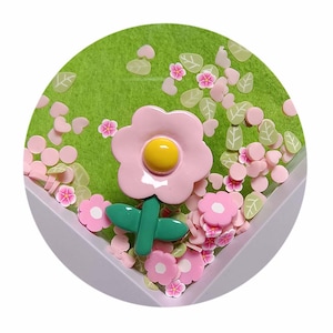 Aangepaste bulk hagelslag bloemthema voor slijmkitaccessoires
