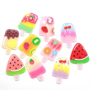 36mm Acryl Cabochon Kawaii 100% Popsicle Kawaii Diy Verzierungen Zubehör