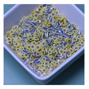 Polymer Clay Scheibe Streusel Gemischte Sonnenblumen Samen Perlen Diamant Konfetti für Nail Art Slime Filler Dekor