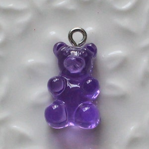 New Design Resin Mixed Color Gummy Bear Pendant Charms for - Etsy