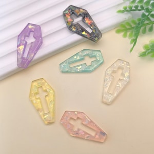 Cabochon in resina a forma di lapide per Halloween, ciondoli fai da te, decorazioni per la casa, decorazioni per album di Halloween e Natale