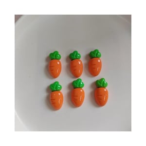 Bonito Páscoa Mini Cenoura Resina Artesanato Grampo de Cabelo DIY Fazendo
