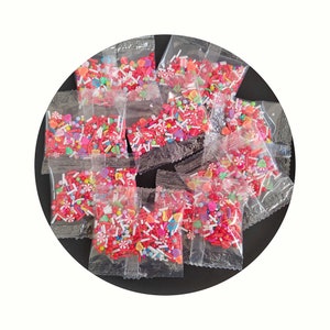 Valentinstag Dekoration Polymer Clay Scheiben Slime Clay Streuen DIY Harz Schmuck Handwerk Schneeflocken Weihnachten Nail Art Glitzer Zubehör