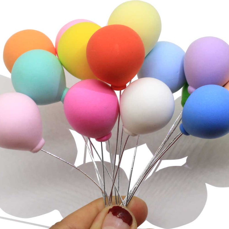 Wedding Decoration Colorful Balloon Cake Topper Baby Shower | Etsy