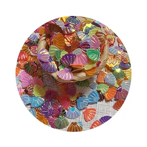 Colorful Chunky Glitter Shell Sequins For Nails