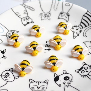 20mm süsse Mini-Harz-Karikatur-Tierbienen mit Cabochon-DIY dekoratives Stirnband Scrapbooking Handwerk