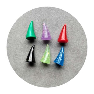 Accesorios para disfraces de fiesta de Halloween, cuernos rojos de Anime para pinza para el pelo, accesorios para Cosplay, tocados