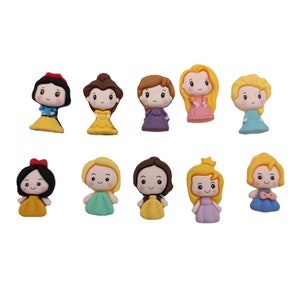 Mignon Cartoon Princess Series Flat Back Résine Cabochons Scrapbooking DIY Bijoux Artisanat Décoration Accessoire