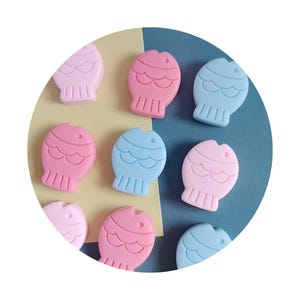 25 mm roze blauwe schattige vis DIY ambachten groothandel hars plaksteen