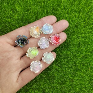 15 mm Bonito Resina Mini Flor Flatback Ornamento Jóias Fazendo Manicure Acessórios Para Cabelo