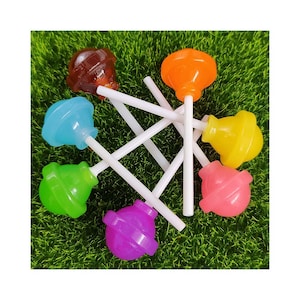 Moda chica 3D resina simulación caramelo piruleta redonda para mujeres niñas pendientes colgantes llavero encanto