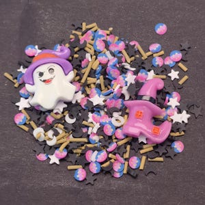 Sprinkles Halloween Spooky Beads Mix Clay Slices for DIY Crafts Halloween Ornaments