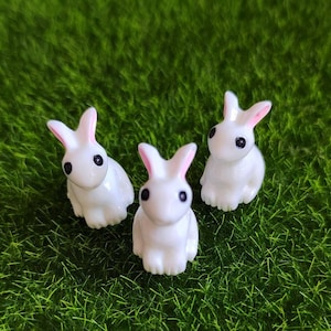 Reizendes nettes 3D Häschen-Kaninchen-Miniaturen-feenhaftes Garten-Dekor-Handwerk DIYlieferant