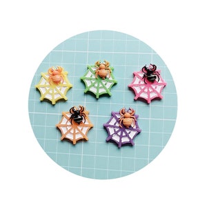 Karton-Spinnennetz-Cabochons, Flatbacks, Harz, Halloween-Artikel, Scrapbook-Zubehör, Handyhülle, Deko-Teile, Bastelbedarf