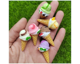 ミニチュアストロベリーアイスクリーム、ミニチュアスイーツ、ドール
