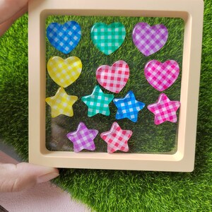 Bonito resina mini xadrez coração estrela em forma de série plana volta cabochão scrapbooking diy jóias artesanato decoração