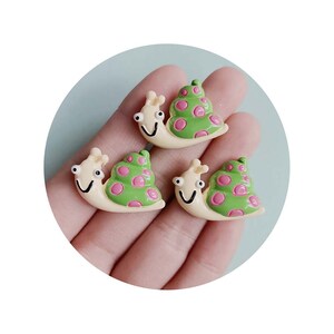 Kawaii Schnecke Insekt Flatback Harz Cabochon Fit Phone Decor DIY Schmuck Accessoire Scrapbook