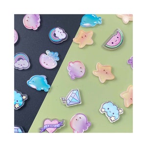 Kawaii cabochon met platte achterkant van 20 mm met schattige zeedieren diamant kan platte achterkant cabochon