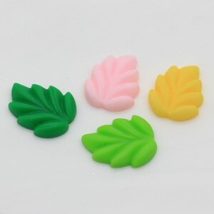 Kawaii Resin Blätter Cabochon Flatback für Mobile Scrapbooking Bastel basteln Home DIY Dekoration Favor