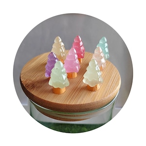 Glow In The Dark Mini breloque en résine lumineuse pour arbre de Noël pour accessoires de bricolage
