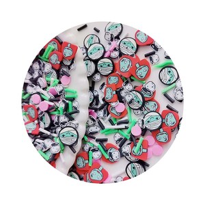Ton Sprinkles Harz Füllstoffe Halloween Thema Mix Sally Ghost Mumie Kristallkugel Tonscheiben
