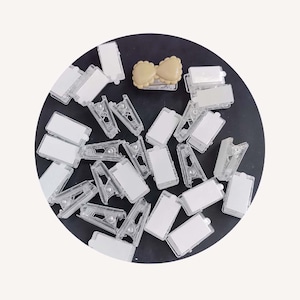 Acrylic Transparent Plastic Hair Clips Blank Hairpin Base for DIY Jewelry Making Fashion Girls Hair Accessories