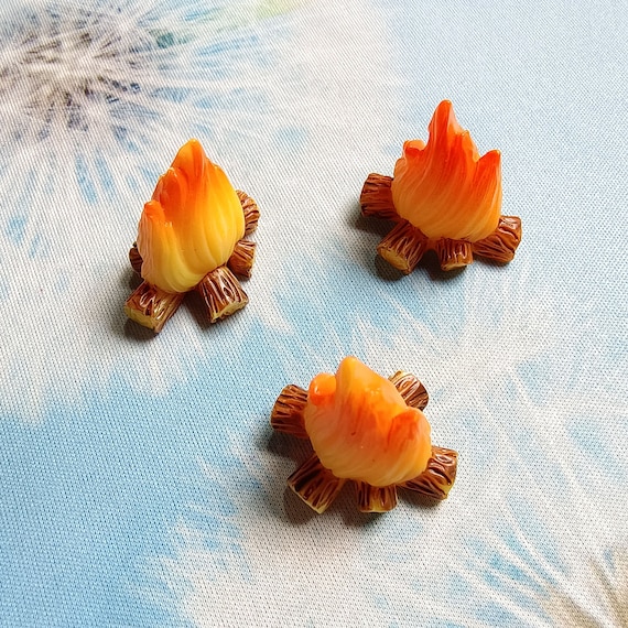 28mm 3D Campfire Centerpiece Artificial Fire Fake Flame Paper