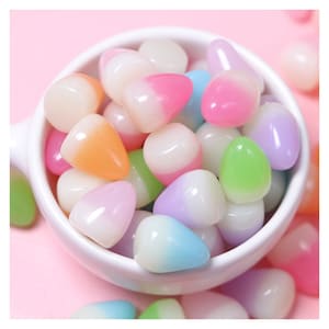 16mm resina falsa doce milho cabochão com parte traseira plana em miniatura fonte de arte decoração charme artesanato faça você mesmo