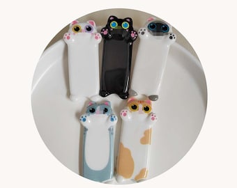 Cartoon Harz niedlichen Tier Katzen Haarnadel Charme Scrapbook Handwerk Diy Miniatur Ornament Zubehör