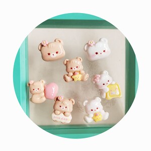 Nouveauté 100 pièces résine passez une bonne journée ours mignons pour boucle de chaussure charmes décorations bricolage breloque croco cadeau de vacances bricolage embellissement