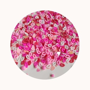 Populaire hete verkoop miniatuur ambachtelijke kralen handwerk accessoires roze Valentijnsdag geschenk parels kunst klei polymeer
