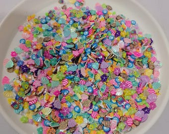Süße Meerestiere Muschel Fisch Muschel Bunte Perlen Jogi Clay Sprinkles