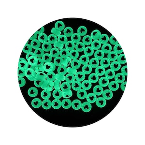Glow In The Dark Round Acrylic Letter Beads 4*7MM for Bracelet Keychain DIY Jewelry Making