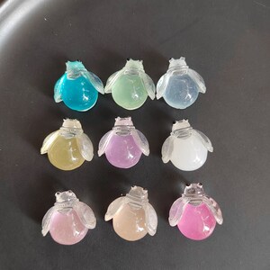 Cute Resin Mini Fluorescent Firefly Insect Miniature Figure Ornament ...