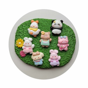 Cabochons à dos plat en résine série animale, dernier Style pour épingle à cheveux, Scrapbooking, accessoires artisanaux de décoration bricolage pour la maison