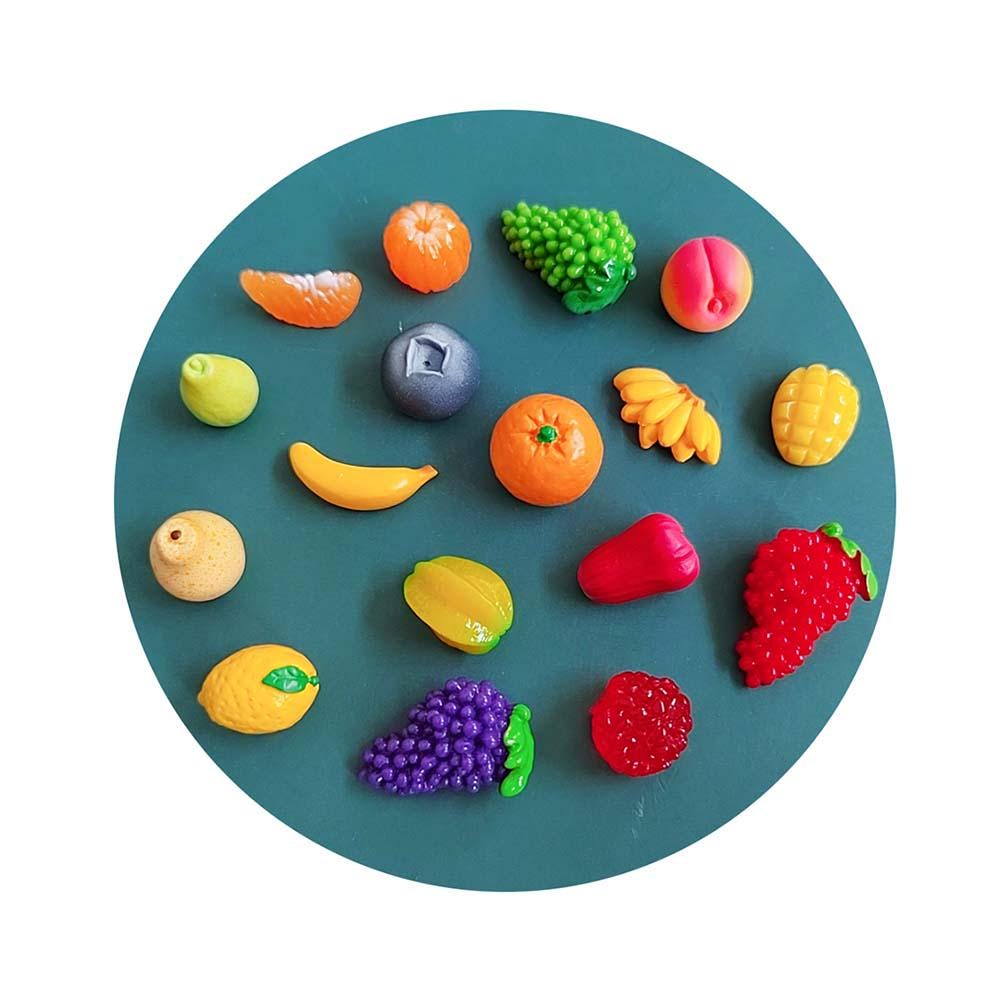32 Pezzi Miniature Frutta In Resina Luminescente: Statuine Luminose Per Decorazione Micro Paesaggi E Piante Grasse - 3