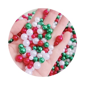 Mixed Size 4/6/8mm Beads With Hole Colorful Pearls Round Acrylic DIY For Jewelry Making Craft