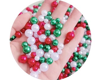 Mixed Size 4/6/8mm Beads With Hole Colorful Pearls Round Acrylic DIY For Jewelry Making Craft